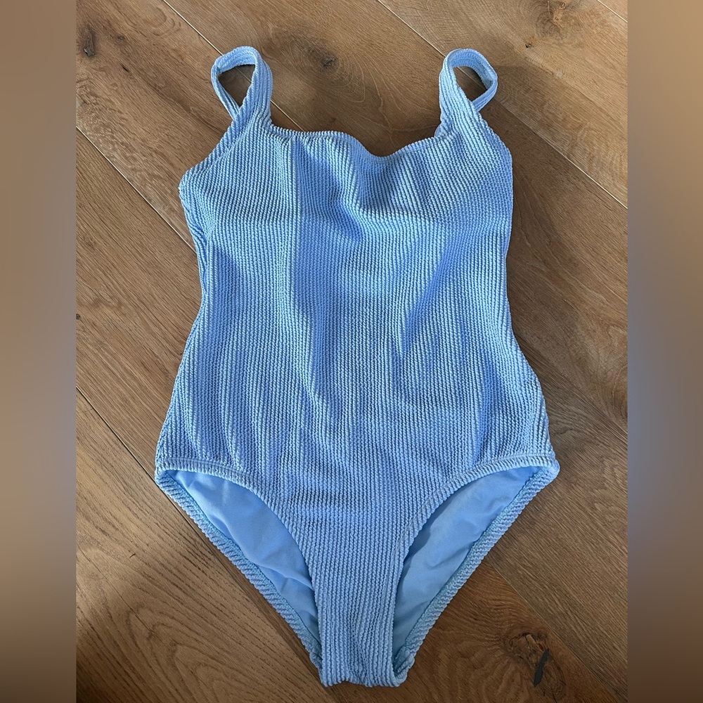 Target Sky Blue Ribbed Swimsuit Size M